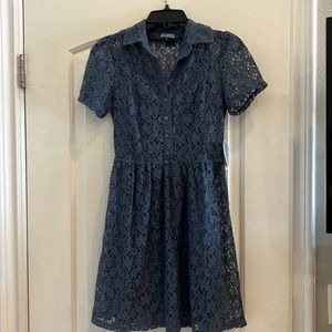 NWT Lace button-down dress